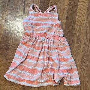 Tommy Bahama Pink and White Braided Strap Dress